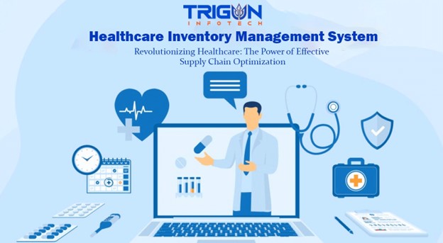 A healthcare professional managing medical supplies using advanced inventory management software.